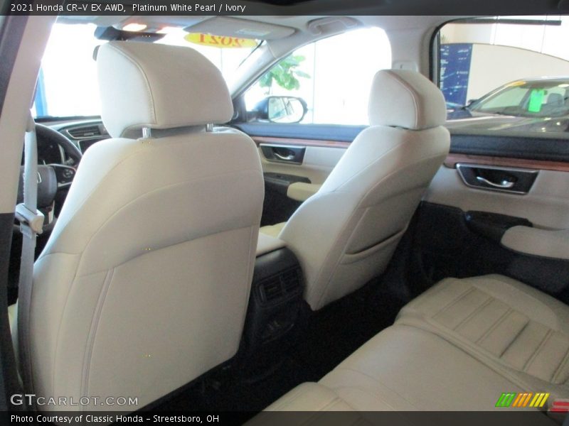 Platinum White Pearl / Ivory 2021 Honda CR-V EX AWD