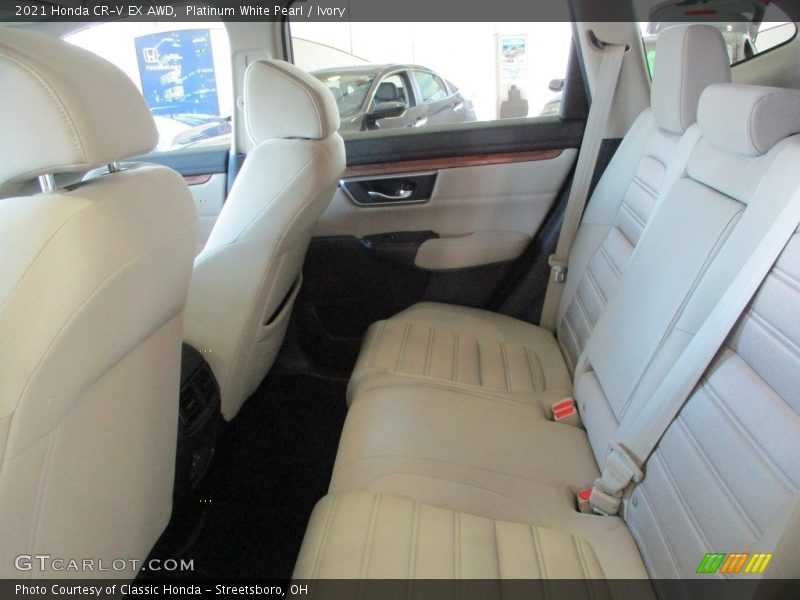 Platinum White Pearl / Ivory 2021 Honda CR-V EX AWD
