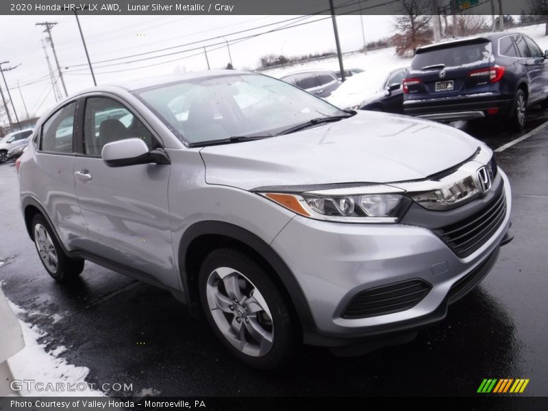 Lunar Silver Metallic / Gray 2020 Honda HR-V LX AWD