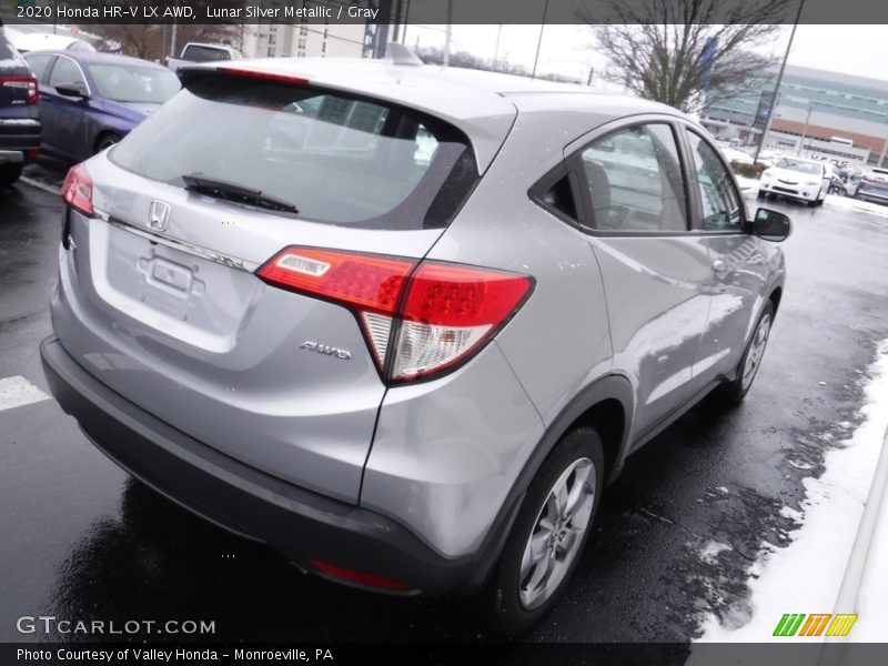 Lunar Silver Metallic / Gray 2020 Honda HR-V LX AWD