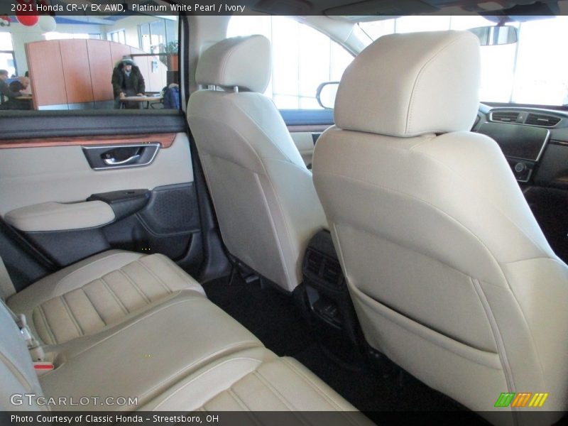Platinum White Pearl / Ivory 2021 Honda CR-V EX AWD
