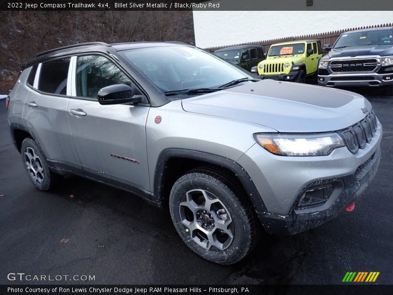 Billet Silver Metallic / Black/Ruby Red 2022 Jeep Compass Trailhawk 4x4