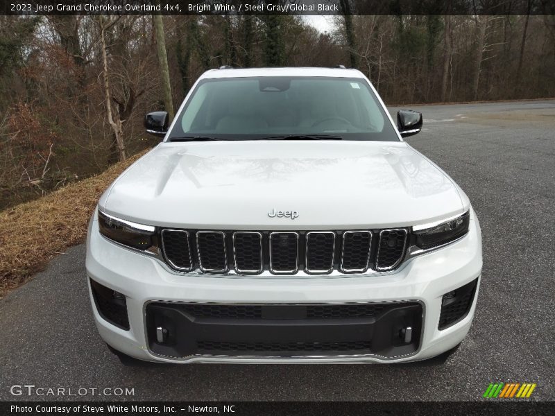 Bright White / Steel Gray/Global Black 2023 Jeep Grand Cherokee Overland 4x4