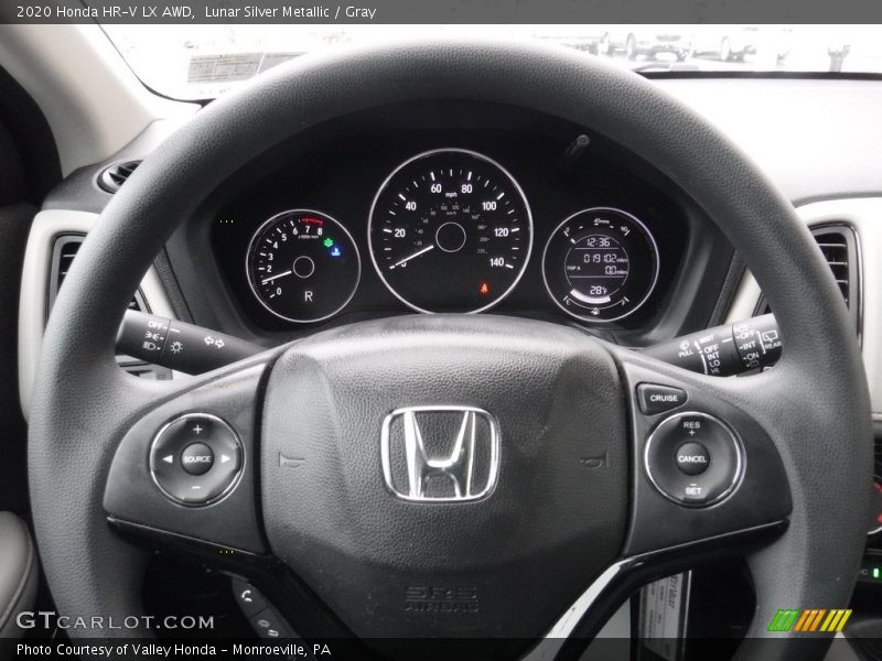 Lunar Silver Metallic / Gray 2020 Honda HR-V LX AWD