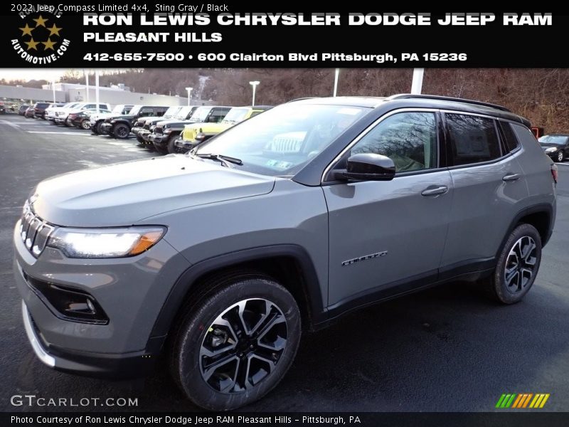 Sting Gray / Black 2022 Jeep Compass Limited 4x4