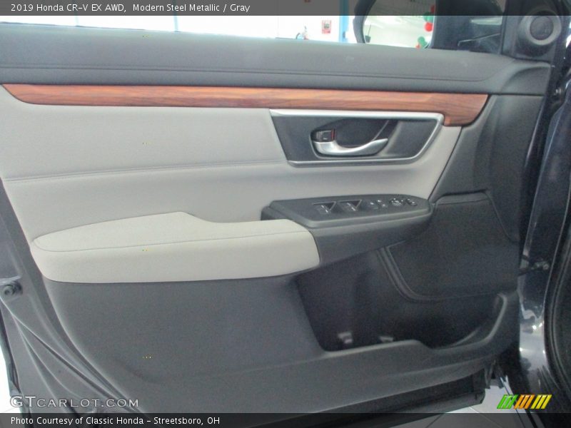 Modern Steel Metallic / Gray 2019 Honda CR-V EX AWD