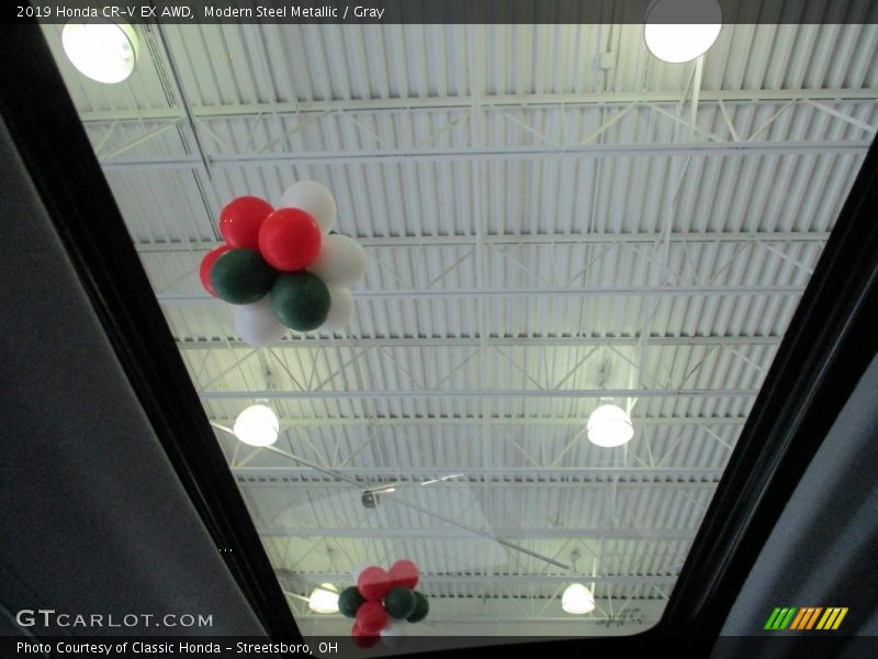 Modern Steel Metallic / Gray 2019 Honda CR-V EX AWD