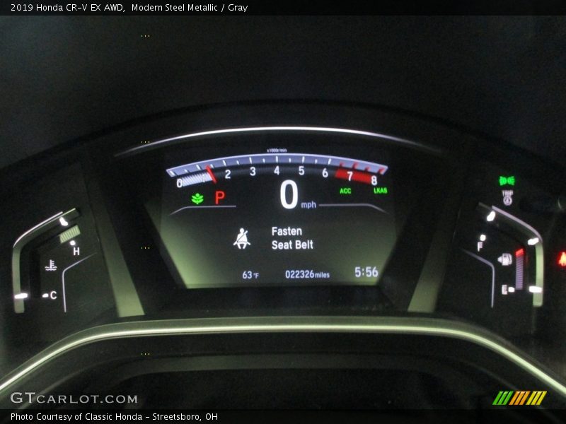 Modern Steel Metallic / Gray 2019 Honda CR-V EX AWD
