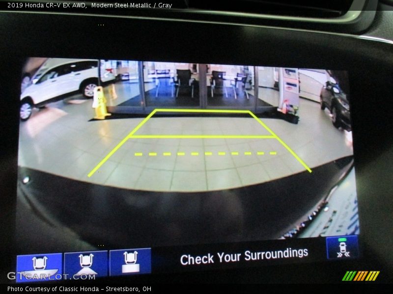 Modern Steel Metallic / Gray 2019 Honda CR-V EX AWD