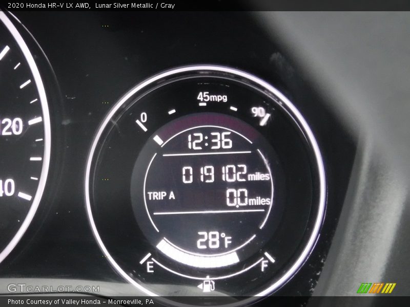 Lunar Silver Metallic / Gray 2020 Honda HR-V LX AWD