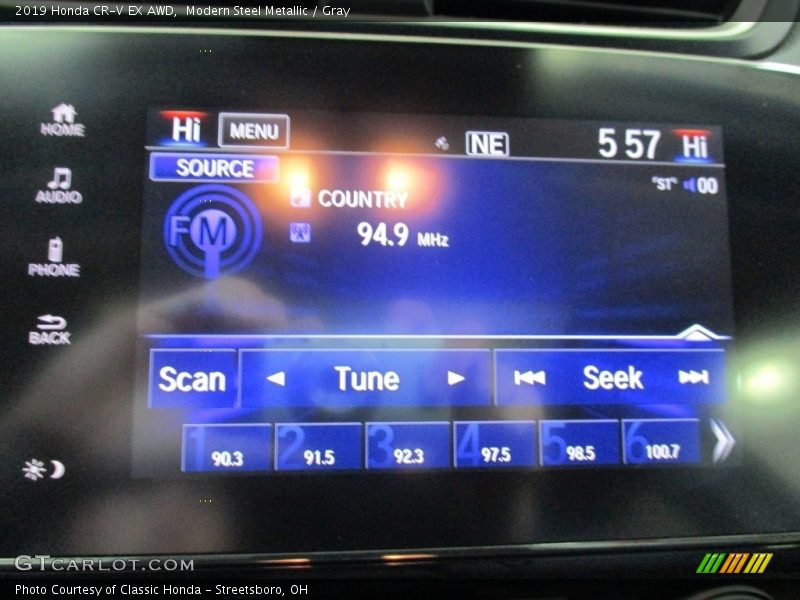 Modern Steel Metallic / Gray 2019 Honda CR-V EX AWD