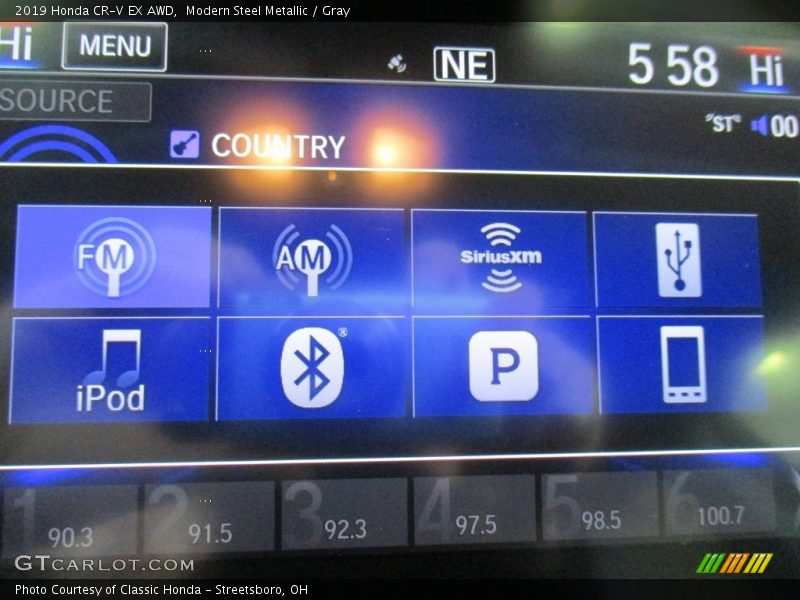 Modern Steel Metallic / Gray 2019 Honda CR-V EX AWD