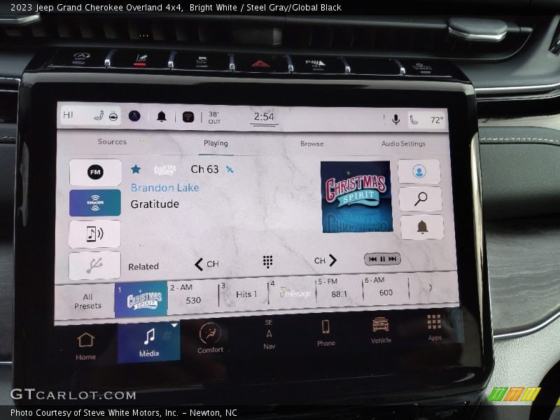 Controls of 2023 Grand Cherokee Overland 4x4