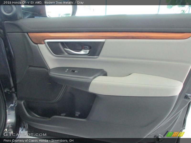 Modern Steel Metallic / Gray 2019 Honda CR-V EX AWD