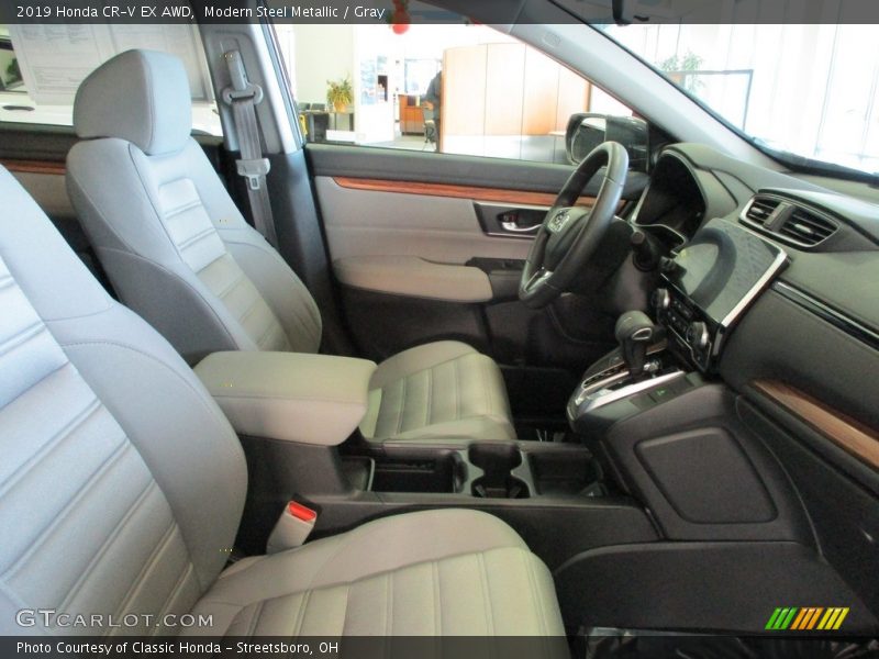 Modern Steel Metallic / Gray 2019 Honda CR-V EX AWD