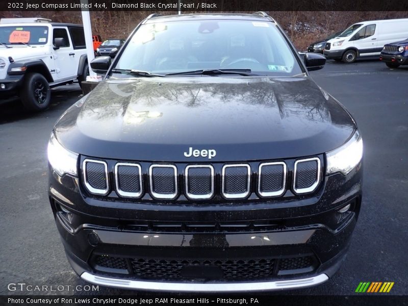 Diamond Black Crystal Pearl / Black 2022 Jeep Compass Limited 4x4