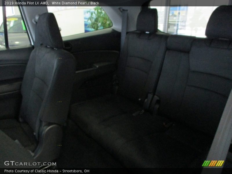 White Diamond Pearl / Black 2019 Honda Pilot LX AWD