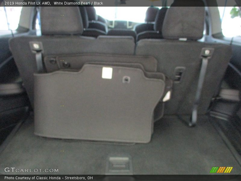 White Diamond Pearl / Black 2019 Honda Pilot LX AWD