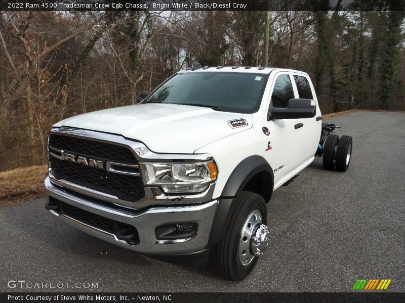 Bright White / Black/Diesel Gray 2022 Ram 4500 Tradesman Crew Cab Chassis