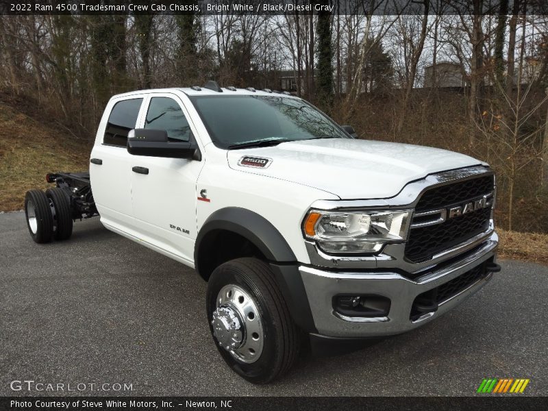 Bright White / Black/Diesel Gray 2022 Ram 4500 Tradesman Crew Cab Chassis