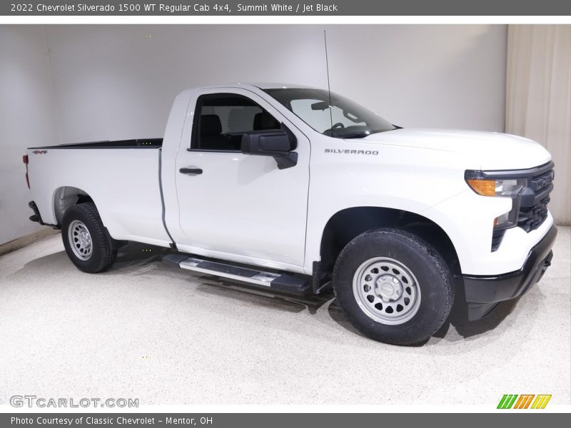 Summit White / Jet Black 2022 Chevrolet Silverado 1500 WT Regular Cab 4x4