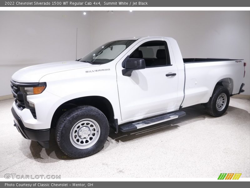 Summit White / Jet Black 2022 Chevrolet Silverado 1500 WT Regular Cab 4x4