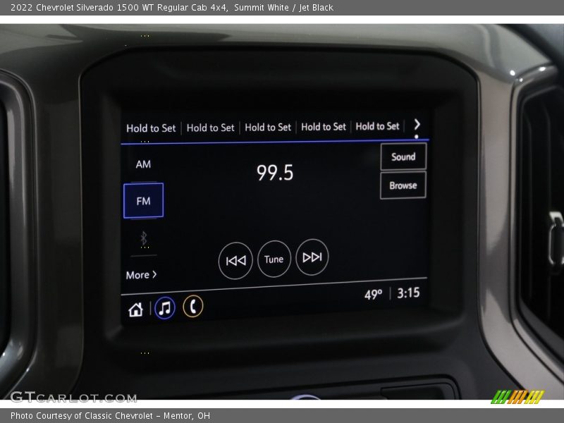 Summit White / Jet Black 2022 Chevrolet Silverado 1500 WT Regular Cab 4x4