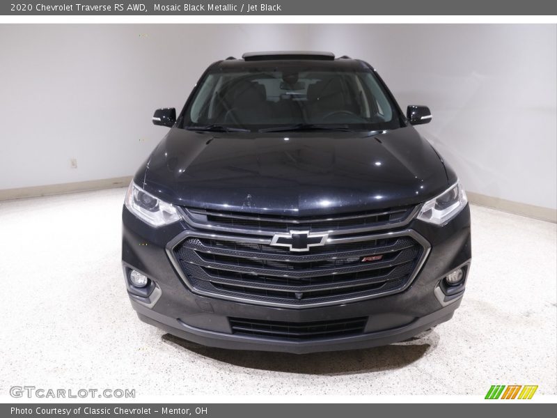 Mosaic Black Metallic / Jet Black 2020 Chevrolet Traverse RS AWD