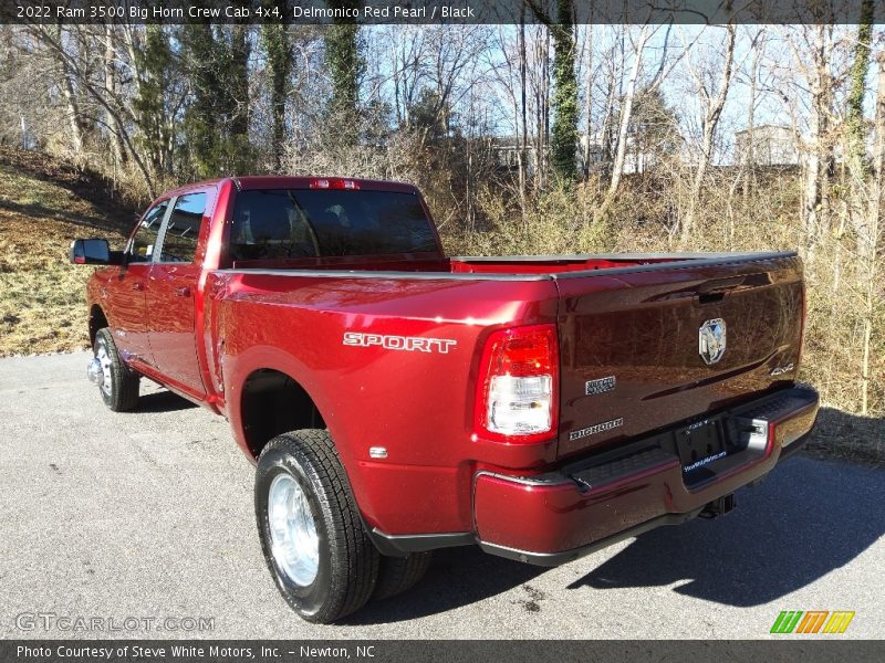 Delmonico Red Pearl / Black 2022 Ram 3500 Big Horn Crew Cab 4x4