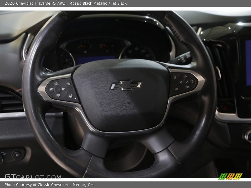 Mosaic Black Metallic / Jet Black 2020 Chevrolet Traverse RS AWD