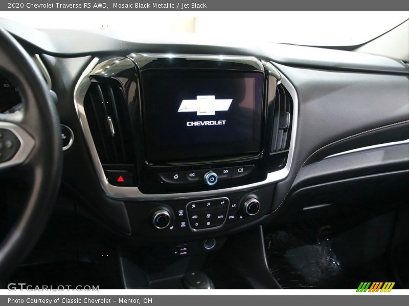 Mosaic Black Metallic / Jet Black 2020 Chevrolet Traverse RS AWD