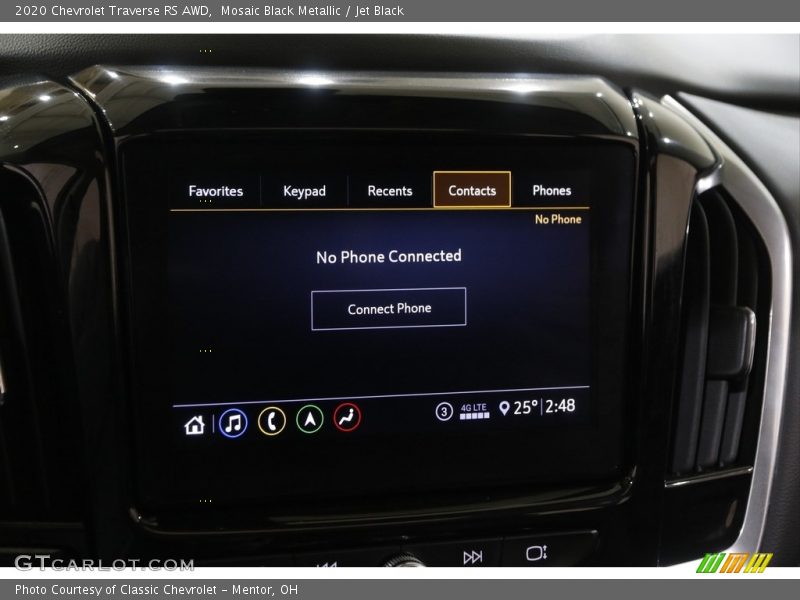 Mosaic Black Metallic / Jet Black 2020 Chevrolet Traverse RS AWD