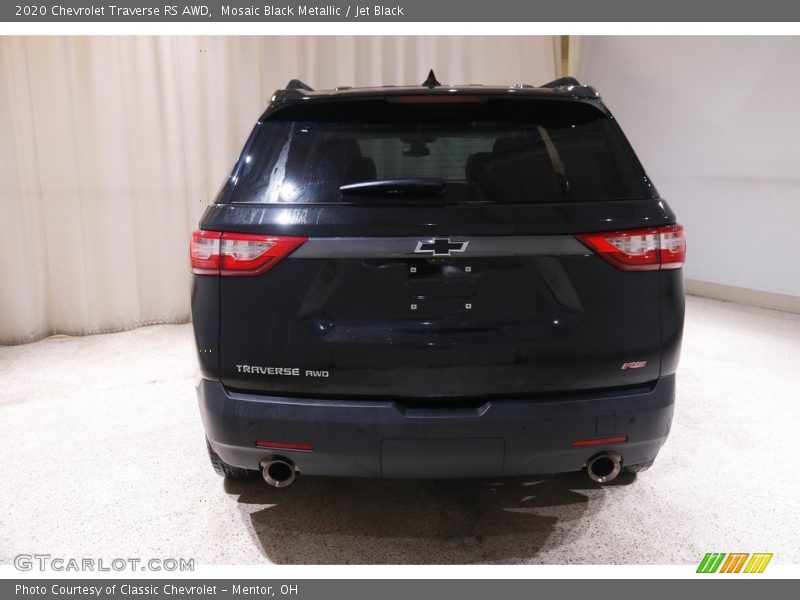 Mosaic Black Metallic / Jet Black 2020 Chevrolet Traverse RS AWD