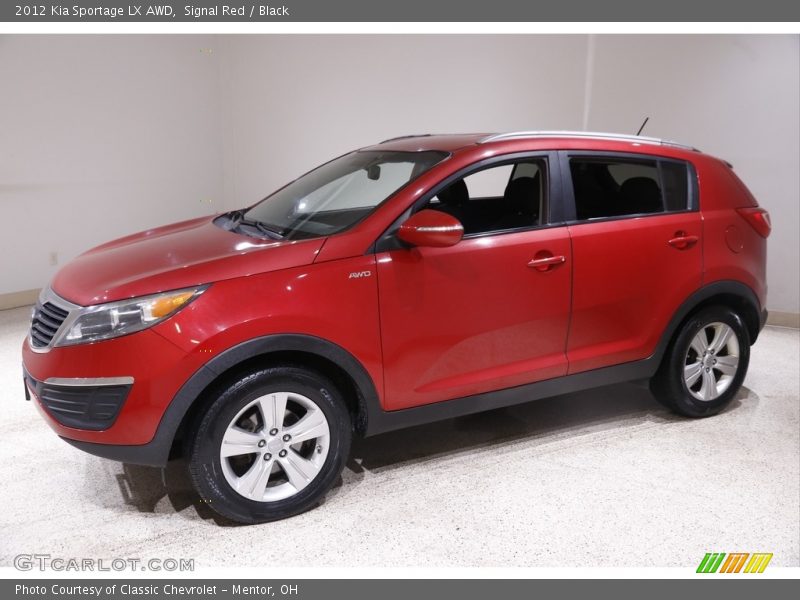 Signal Red / Black 2012 Kia Sportage LX AWD