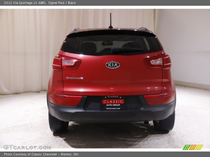 Signal Red / Black 2012 Kia Sportage LX AWD