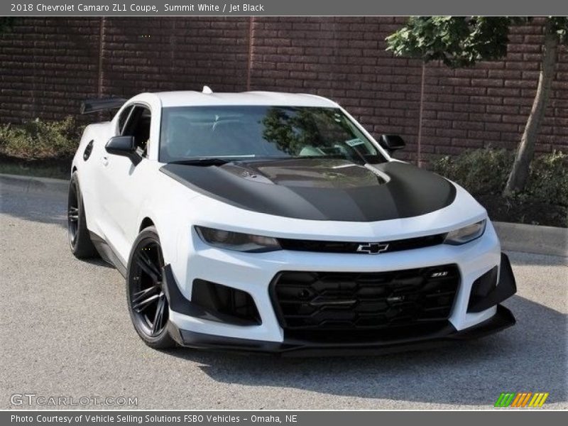 Summit White / Jet Black 2018 Chevrolet Camaro ZL1 Coupe