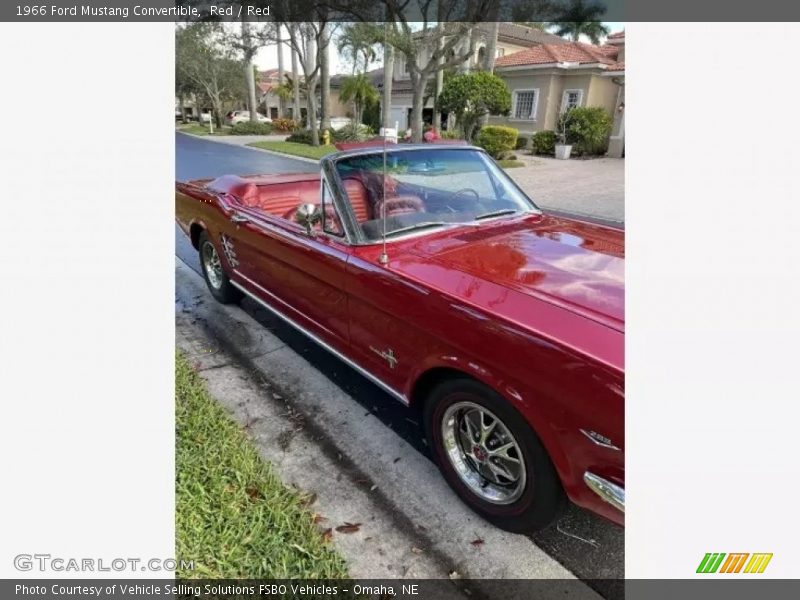 Red / Red 1966 Ford Mustang Convertible