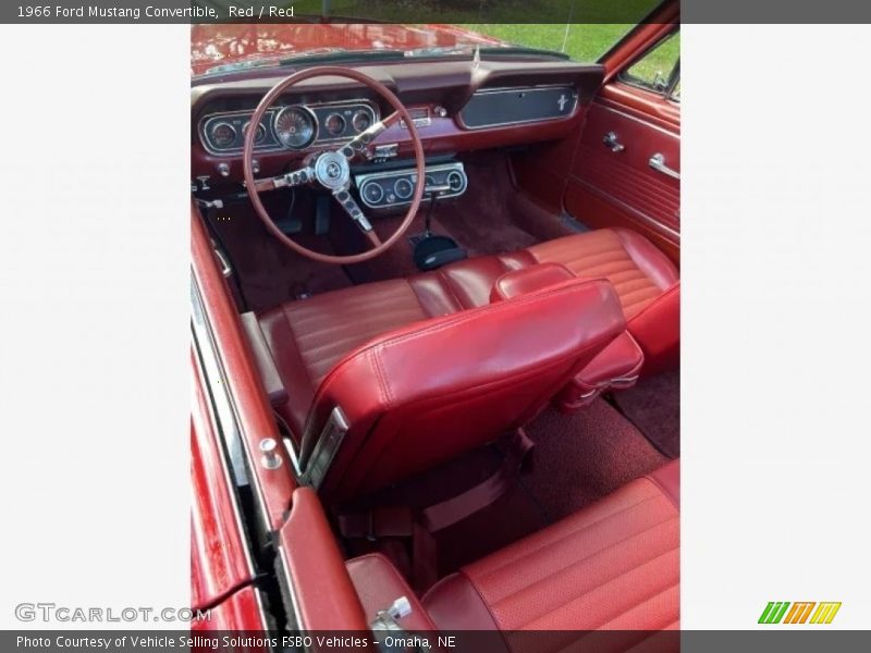 Red / Red 1966 Ford Mustang Convertible