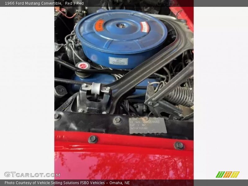 Red / Red 1966 Ford Mustang Convertible