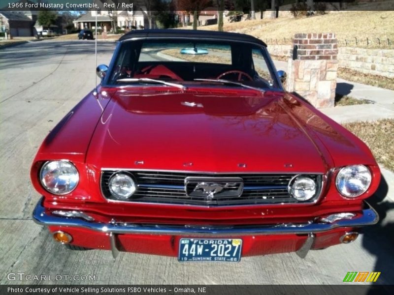 Red / Red 1966 Ford Mustang Convertible