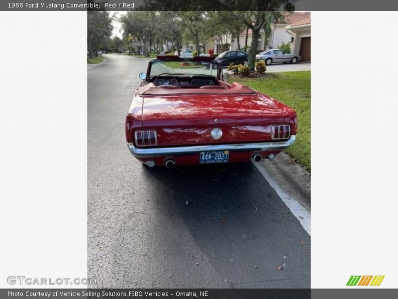 Red / Red 1966 Ford Mustang Convertible