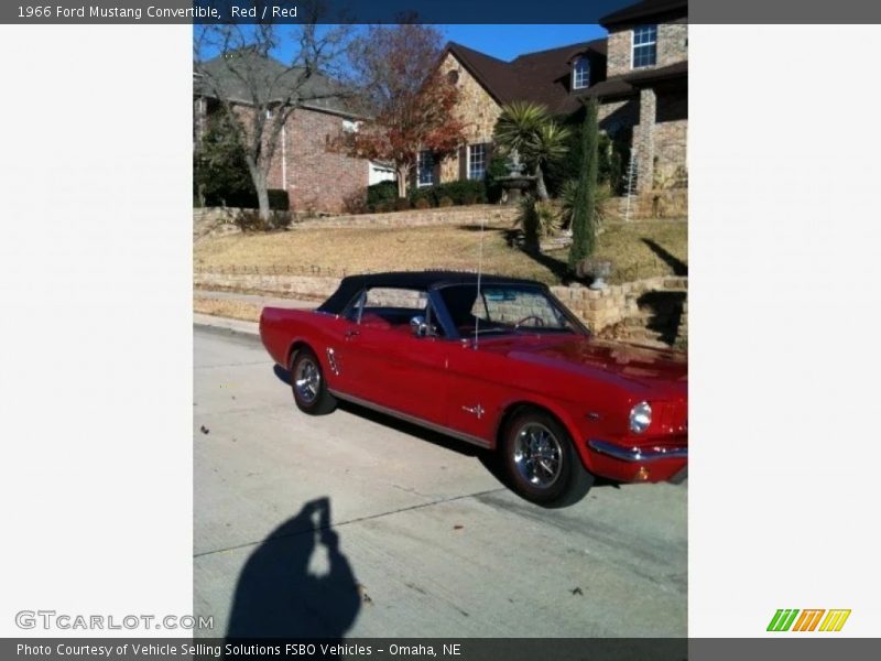 Red / Red 1966 Ford Mustang Convertible