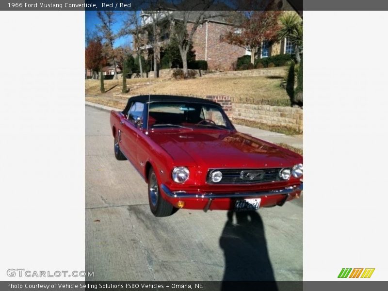 Red / Red 1966 Ford Mustang Convertible