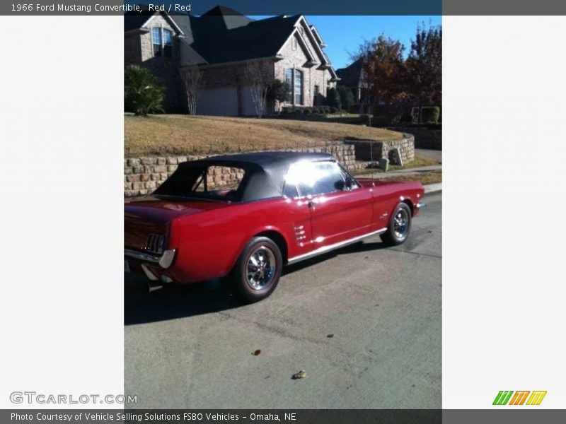 Red / Red 1966 Ford Mustang Convertible