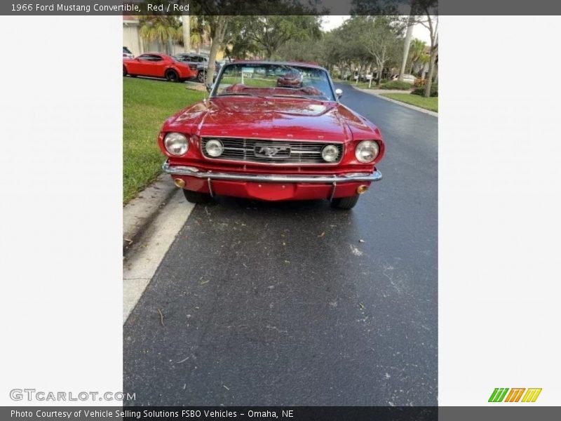 Red / Red 1966 Ford Mustang Convertible