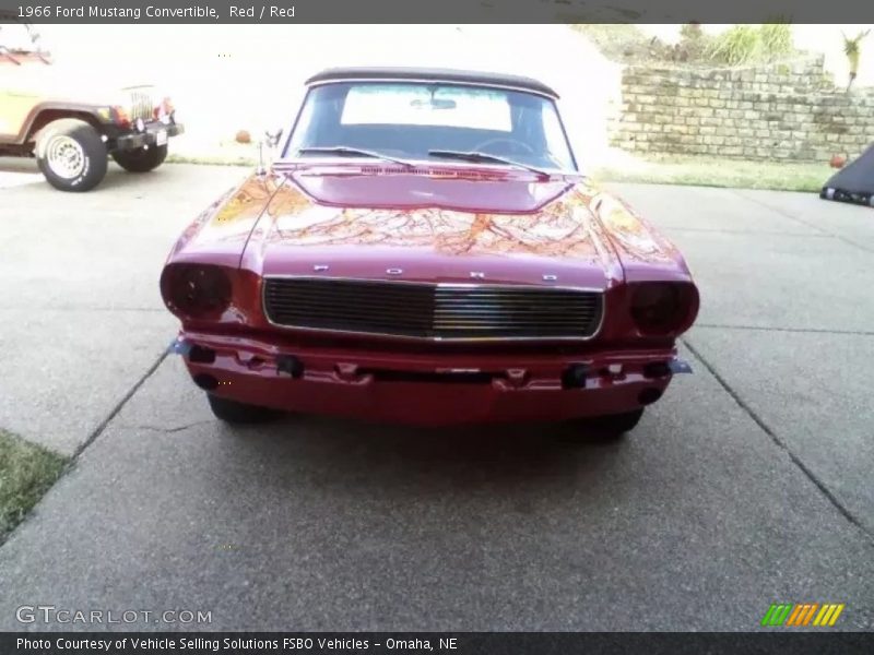 Red / Red 1966 Ford Mustang Convertible