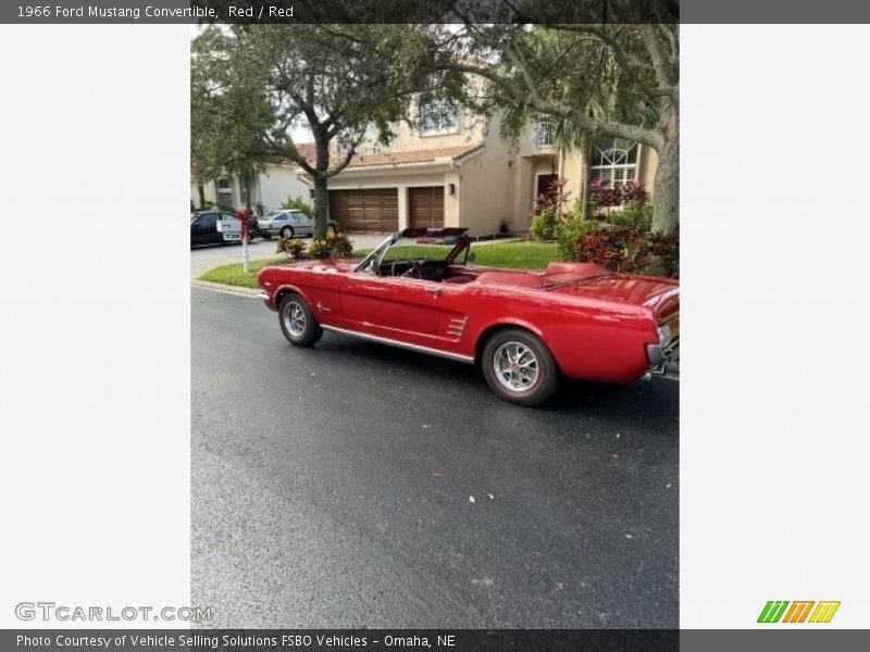 Red / Red 1966 Ford Mustang Convertible