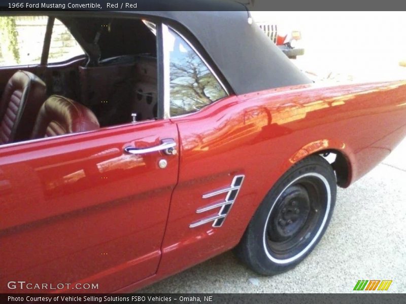 Red / Red 1966 Ford Mustang Convertible