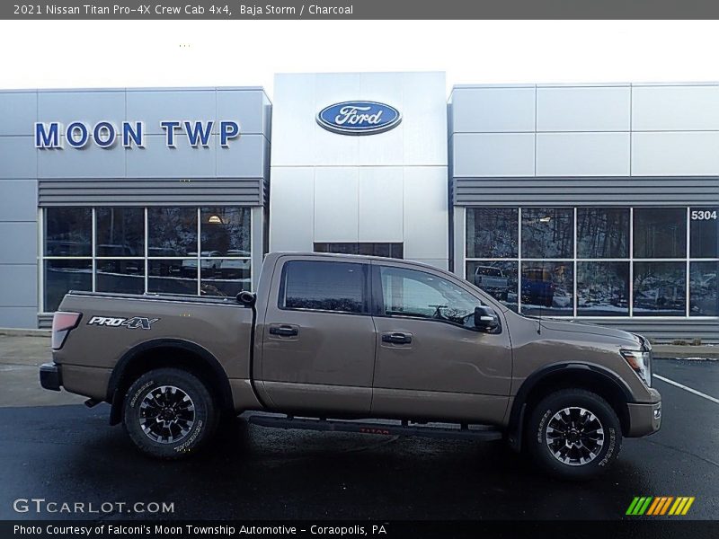 Baja Storm / Charcoal 2021 Nissan Titan Pro-4X Crew Cab 4x4