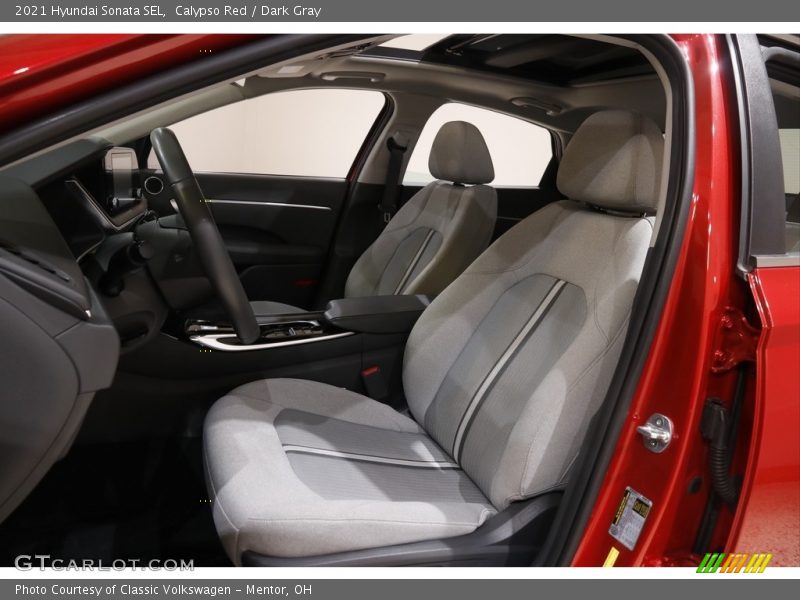 Calypso Red / Dark Gray 2021 Hyundai Sonata SEL